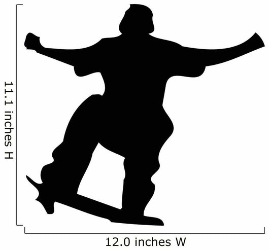 Skate Boarding Silhouette Wall Decal