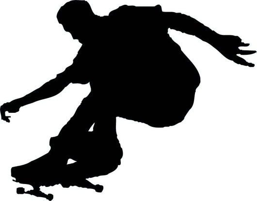 Skate Boarding Silhouette Wall Decal