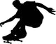 Skate Boarding Silhouette Wall Decal