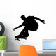 Skate Boarding Silhouette Wall Decal