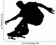 Skate Boarding Silhouette Wall Decal