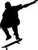 Skate Boarding Silhouette Wall Decal