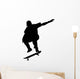 Skate Boarding Silhouette Wall Decal