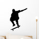 Skate Boarding Silhouette Wall Decal