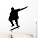 Skate Boarding Silhouette Wall Decal