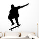 Skate Boarding Silhouette Wall Decal