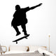 Skate Boarding Silhouette Wall Decal