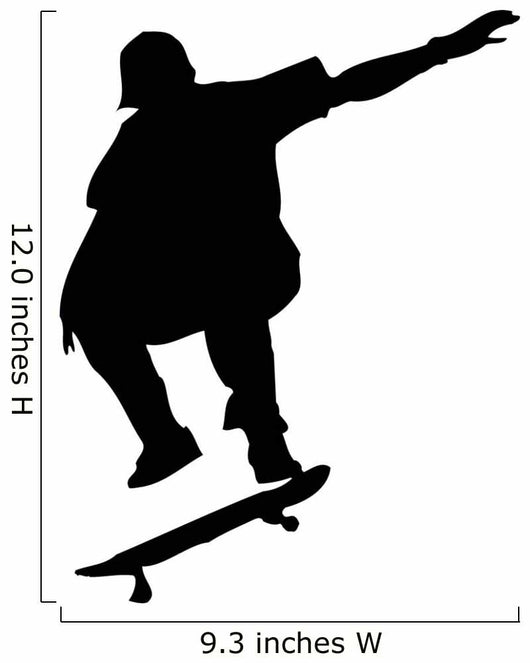 Skate Boarding Silhouette Wall Decal