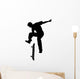 Jumping Skate Boarding Silhouette Wall Decal