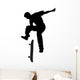 Jumping Skate Boarding Silhouette Wall Decal