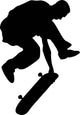 Skate Boarding Silhouette Wall Decal