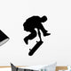 Skate Boarding Silhouette Wall Decal