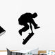 Skate Boarding Silhouette Wall Decal