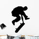 Skate Boarding Silhouette Wall Decal