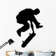 Skate Boarding Silhouette Wall Decal