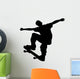 Skate Boarding Silhouette Wall Decal