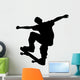 Skate Boarding Silhouette Wall Decal