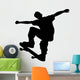 Skate Boarding Silhouette Wall Decal