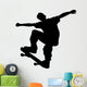 Skate Boarding Silhouette Wall Decal