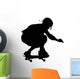 Skate Boarding Silhouette Wall Decal