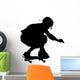 Skate Boarding Silhouette Wall Decal