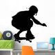 Skate Boarding Silhouette Wall Decal