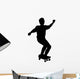 Skate Boarding Silhouette Wall Decal