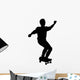 Skate Boarding Silhouette Wall Decal