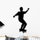 Skate Boarding Silhouette Wall Decal