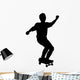 Skate Boarding Silhouette Wall Decal