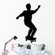 Skate Boarding Silhouette Wall Decal