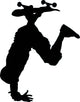 Skate Boarding Silhouette Wall Decal