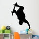 Skate Boarding Silhouette Wall Decal