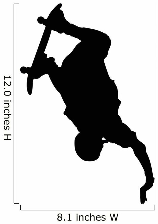 Skate Boarding Silhouette Wall Decal