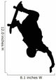 Skate Boarding Silhouette Wall Decal