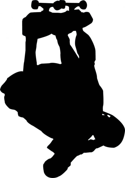 Skate Boarding Silhouette Wall Decal