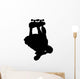 Skate Boarding Silhouette Wall Decal