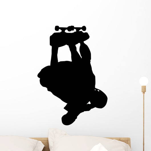 Skate Boarding Silhouette Wall Decal