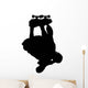 Skate Boarding Silhouette Wall Decal