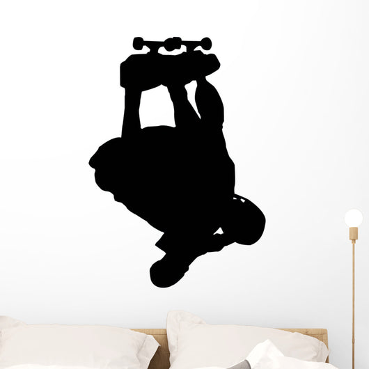 Skate Boarding Silhouette Wall Decal