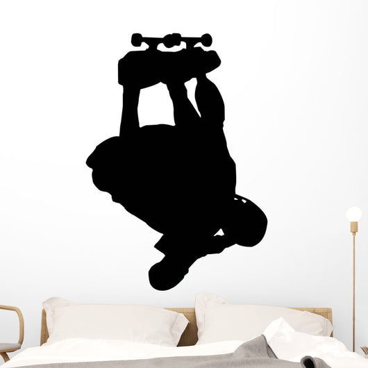 Skate Boarding Silhouette Wall Decal