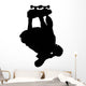 Skate Boarding Silhouette Wall Decal