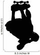 Skate Boarding Silhouette Wall Decal