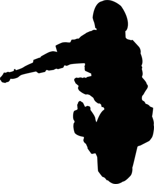Skate Boarding Silhouette Wall Decal