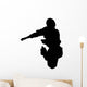 Skate Boarding Silhouette Wall Decal