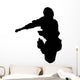 Skate Boarding Silhouette Wall Decal