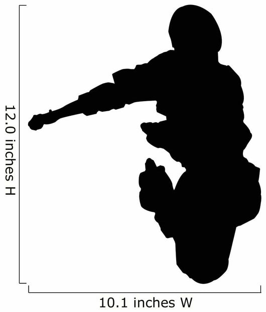 Skate Boarding Silhouette Wall Decal
