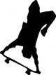Skate Boarding Silhouette Wall Decal
