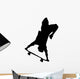 Skate Boarding Silhouette Wall Decal
