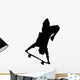 Skate Boarding Silhouette Wall Decal